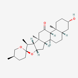 molecular formula C27H42O4 B8789353 11-Ketotigogenin CAS No. 4802-74-8