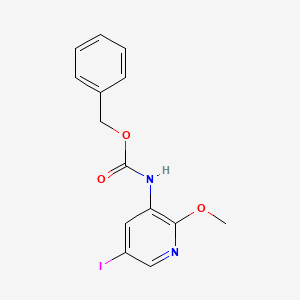 molecular formula C14H13IN2O3 B8789360 Benzyl (5-iodo-2-methoxypyridin-3-yl)carbamate 