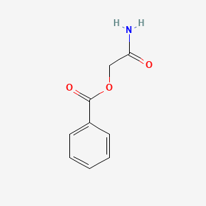 molecular formula C9H9NO3 B8789395 Carbamoylmethyl Benzoate CAS No. 64649-43-0