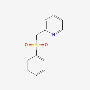 molecular formula C12H11NO2S B8789403 2-[(Phenylsulfonyl)methyl]pyridine CAS No. 1620-50-4