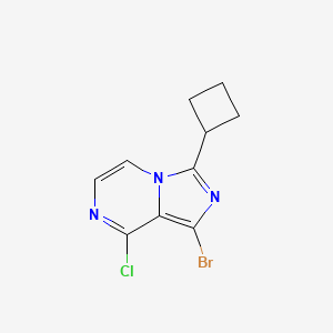1-Bromo-8-chloro-3-cyclobutylimidazo[1,5-A]pyrazine