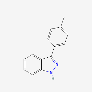 molecular formula C14H12N2 B8789486 3-(4-methylphenyl)-1H-indazole CAS No. 65452-73-5