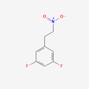 molecular formula C8H7F2NO2 B8789531 1,3-Difluoro-5-(2-nitroethyl)benzene 