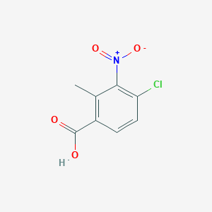 molecular formula C8H6ClNO4 B8789547 4-Chloro-2-methyl-3-nitrobenzoic acid 