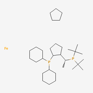 (R)-(-)-1-[(S)-2-(Dicyclohexylphosphino)ferrocenyl]ethyldi-T-butylphosphine