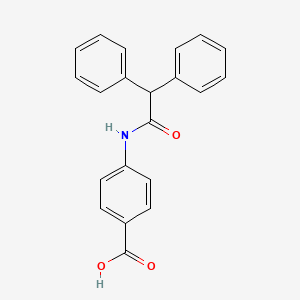 molecular formula C21H17NO3 B8789607 4-[(2,2-diphenylacetyl)amino]benzoic Acid 