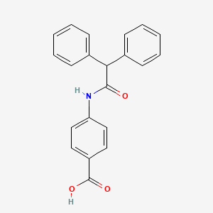 molecular formula C21H17NO3 B8789607 4-[(Diphenylacetyl)amino]benzoic acid 