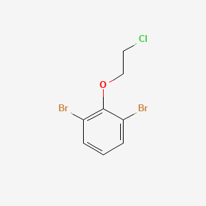 molecular formula C8H7Br2ClO B8789645 1,3-Dibromo-2-(2-chloroethoxy)benzene 
