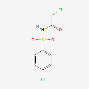 molecular formula C8H7Cl2NO3S B8789649 2-Chloro-N-(4-chlorobenzenesulfonyl)acetamide 