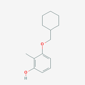 molecular formula C14H20O2 B8789654 3-(Cyclohexylmethoxy)-2-methylphenol 