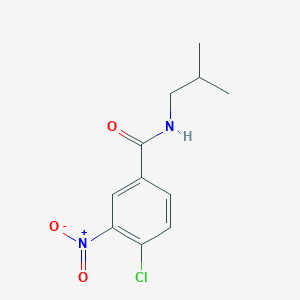 molecular formula C11H13ClN2O3 B8789670 4-chloro-N-(2-methylpropyl)-3-nitrobenzamide 