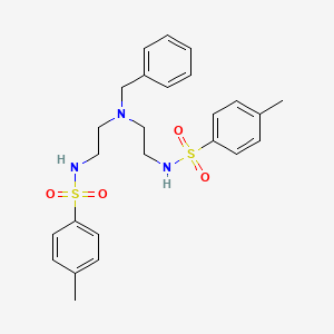 molecular formula C25H31N3O4S2 B8789687 Benzylbis[2-(tosylamino)ethyl]amine 