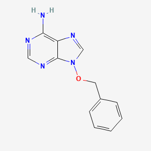 molecular formula C12H11N5O B8789693 9-(Benzyloxy)-9H-purin-6-amine CAS No. 61193-37-1