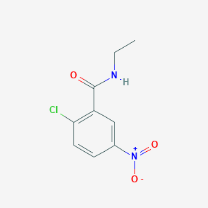 molecular formula C9H9ClN2O3 B8789701 N-ethyl-2-chloro-5-nitrobenzamide 