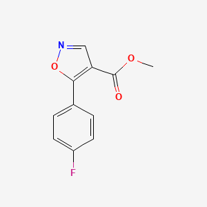 molecular formula C11H8FNO3 B8789718 Methyl 5-(4-fluorophenyl)isoxazole-4-carboxylate 