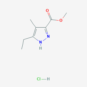 Methyl 5-ethyl-4-methyl-1H-pyrazole-3-carboxylate hydrochloride