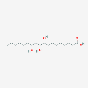 molecular formula C18H36O5 B8789726 9,10,12-trihydroxyoctadecanoic Acid CAS No. 25027-95-6