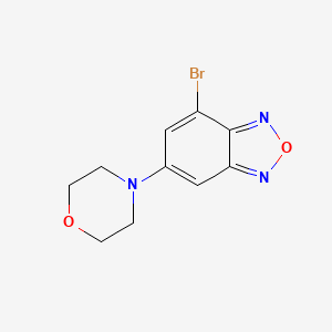 molecular formula C10H10BrN3O2 B8789768 4-Bromo-6-morpholinobenzo[c][1,2,5]oxadiazole 
