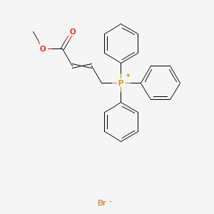 molecular formula C23H22BrO2P B8789806 METHYL 4-(TRIPHENYLPHOSPHONIO)CROTONATE BROMIDE 