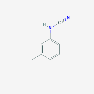 molecular formula C9H10N2 B8789906 [(3-Ethylphenyl)amino]carbonitrile 