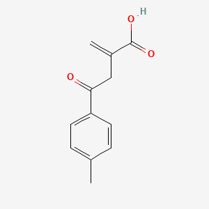 molecular formula C12H12O3 B8789932 2-Methylidene-4-(4-methylphenyl)-4-oxobutanoic acid 