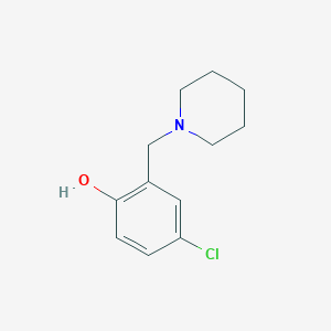 4-Chloro-2-(piperidin-1-ylmethyl)phenol
