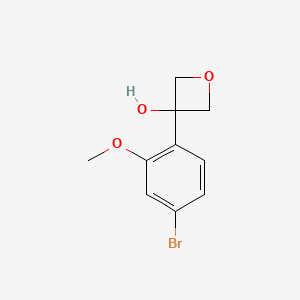 3-(4-Bromo-2-methoxyphenyl)oxetan-3-ol