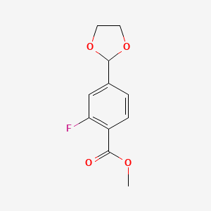 Methyl 4-(1,3-dioxolan-2-yl)-2-fluorobenzoate