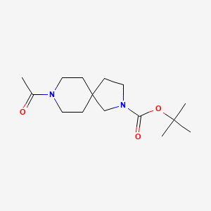 2,8-Diazaspiro[4.5]decane-2-carboxylic acid, 8-acetyl-, 1,1-dimethylethyl ester