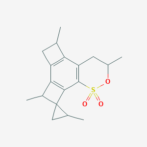 molecular formula C18H22O3S B087900 Tetrapropylenebenzenesulfonic acid CAS No. 11067-81-5