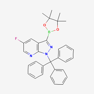 5-Fluoro-3-(4,4,5,5-tetramethyl-1,3,2-dioxaborolan-2-yl)-1-trityl-1H-pyrazolo[3,4-b]pyridine