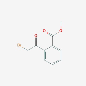 molecular formula C10H9BrO3 B8790160 Methyl 2-(2-bromoacetyl)benzoate CAS No. 7460-55-1