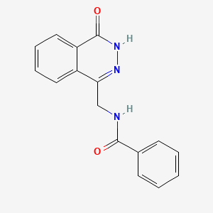 molecular formula C16H13N3O2 B8790333 N-[(4-oxo-3H-phthalazin-1-yl)methyl]benzamide 
