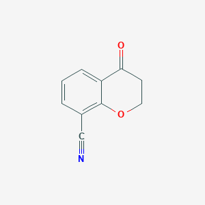molecular formula C10H7NO2 B8790464 4-Oxochroman-8-carbonitrile 