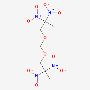 molecular formula C7H12N4O10 B8790582 Bis(dinitropropyl) formal CAS No. 5917-61-3