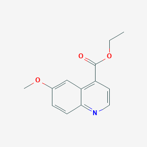 molecular formula C13H13NO3 B8790758 Ethyl 6-methoxyquinoline-4-carboxylate CAS No. 5345-57-3