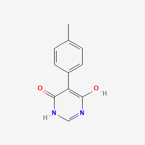 molecular formula C11H10N2O2 B8790814 6-Hydroxy-5-(p-tolyl)pyrimidin-4(1H)-one CAS No. 329923-71-9