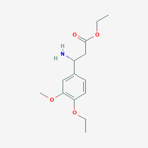 Ethyl 3-amino-3-(4-ethoxy-3-methoxyphenyl)propanoate