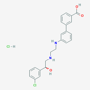 molecular formula C23H24Cl2N2O3 B8790923 Solabegron Hydrochloride 