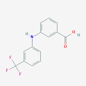 molecular formula C14H10F3NO2 B8790946 3-((3-(Trifluoromethyl)phenyl)amino)benzoic acid 