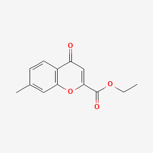 molecular formula C13H12O4 B8790948 ethyl 7-methyl-4-oxo-4h-chromene-2-carboxylate CAS No. 33543-95-2