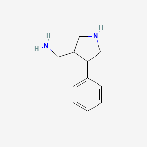 (4-Phenylpyrrolidin-3-yl)methanamine