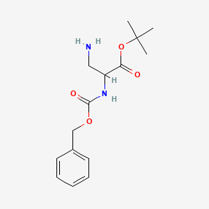 molecular formula C15H22N2O4 B8791003 t-Butyl 2-(benzyloxycarbonyl)amino-3-aminopropionate 