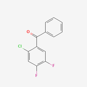 molecular formula C13H7ClF2O B8791016 (2-Chloro-4,5-difluorophenyl)(phenyl)methanone 