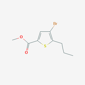 molecular formula C9H11BrO2S B8791028 Methyl 4-bromo-5-propylthiophene-2-carboxylate 