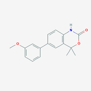 6-(3-Methoxyphenyl)-4,4-dimethyl-1H-benzo[D][1,3]oxazin-2(4H)-one
