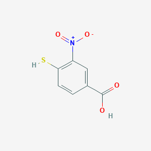 molecular formula C7H5NO4S B8791181 4-Mercapto-3-nitrobenzoic acid 