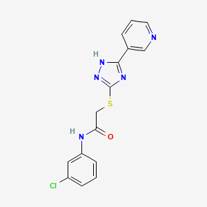 N-(3-Chloro-phenyl)-2-(5-pyridin-3-yl-2H-[1,2,4]triazol-3-ylsulfanyl)-acetamide