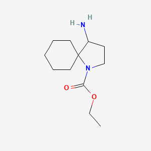 Ethyl 4-amino-1-azaspiro[4.5]decane-1-carboxylate
