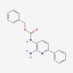 molecular formula C19H17N3O2 B8791223 Benzyl (2-amino-6-phenylpyridin-3-yl)carbamate 